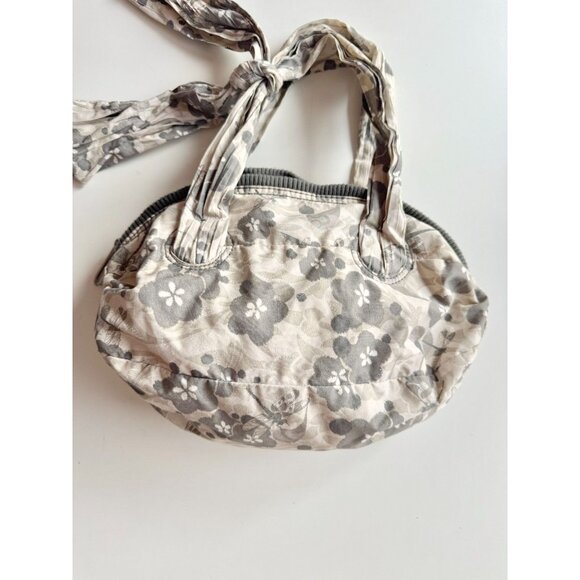 LESPORTSAC Boutique Veronique Ophelia Grey Floral Dragonfly Shoulder Bag Purse - Picture 2 of 16